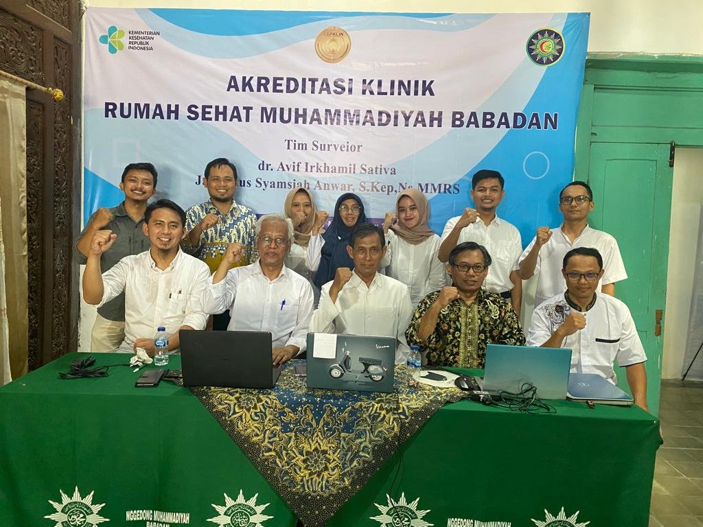 Proses Akreditasi Online Klinik Rumah Sehat Muhammadiyah (RSM) BABADAN