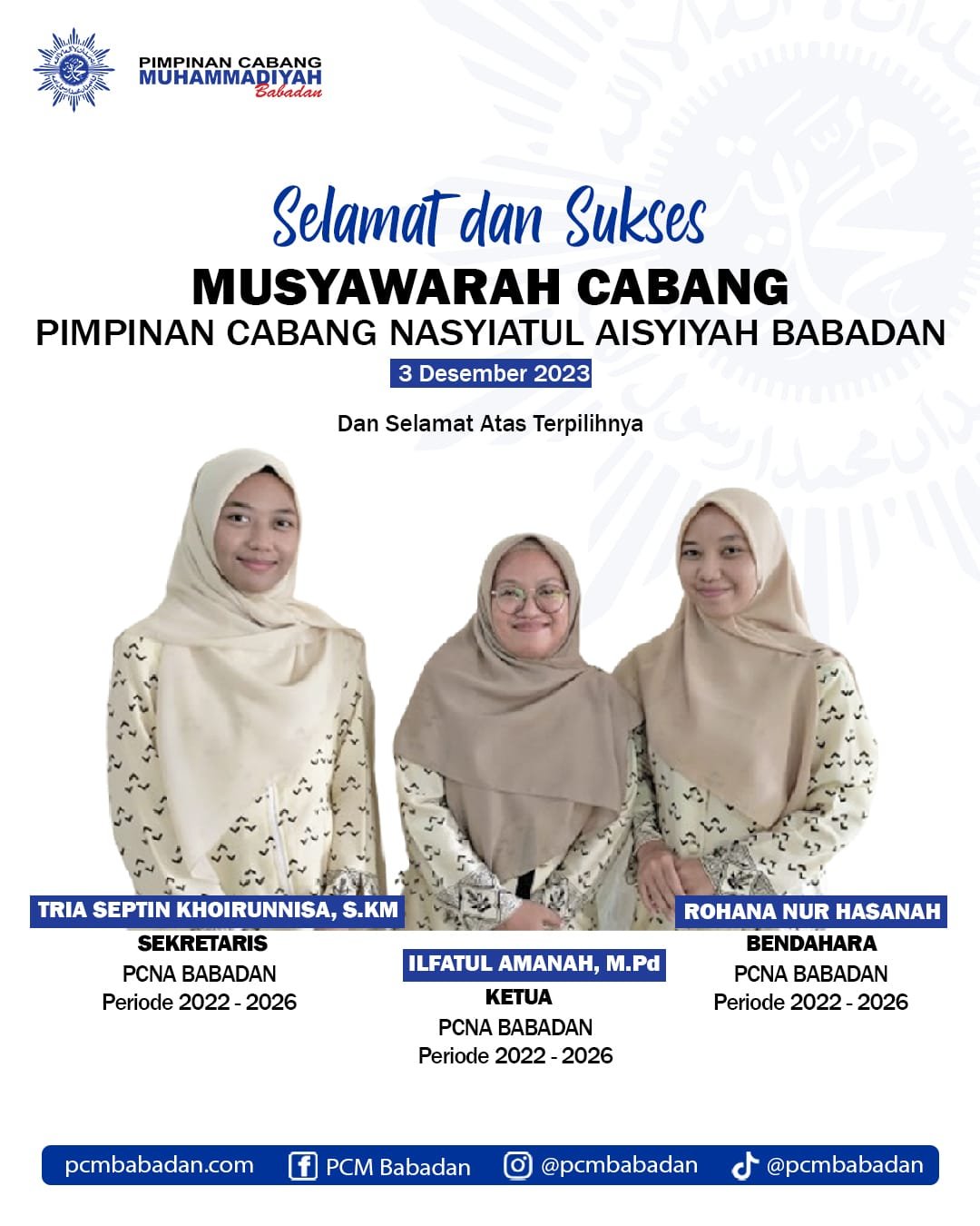 Selamat dan Sukses Musycab Pimpinan Cabang Nasyiatul Aisyiyah (PCNA) Babadan